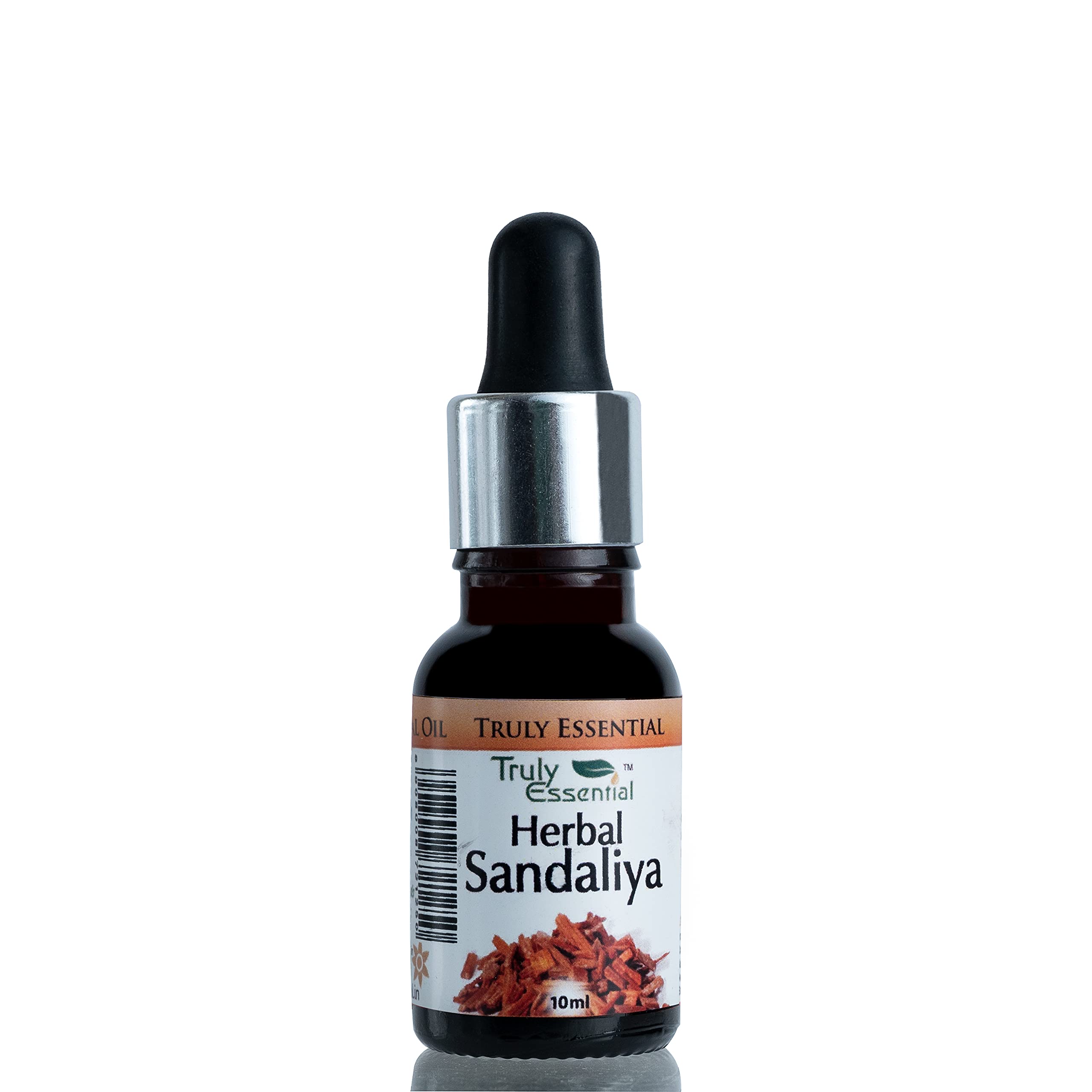 Truly Essential Herbal Sandaliya Oil with Plant & Flower Extract - 10ml Pure Ayurvedic Oil for Skin Care, Hair Growth & Aromatherapy | Perfect for Massage, Relaxation & Holistic Wellness