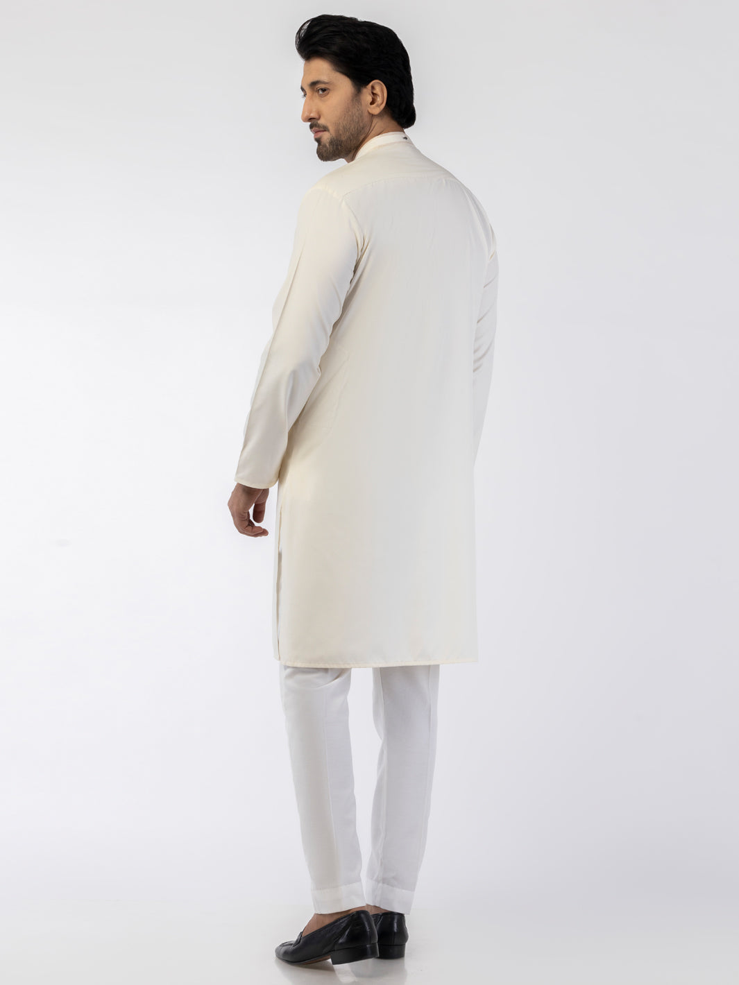 Blended Off White Kurta for Men & Women | Stylish Traditional Indian Tunic | Perfect for Festivals, Weddings & Casual Wear | Almirah Collection