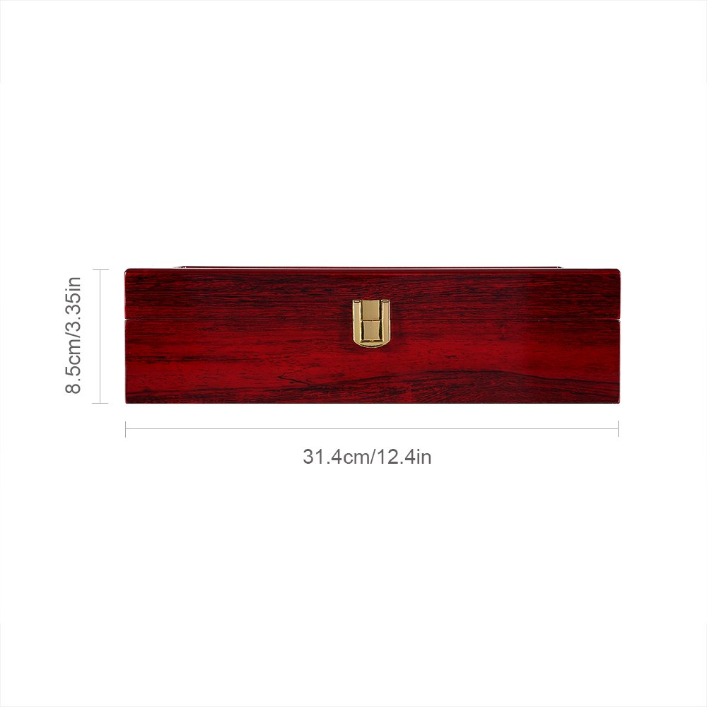 Premium 6-Slot Wooden Watch Box with Glass Lid & Removable Pillows - Luxury Watch Storage Case for Men & Women (Brown, Peach, Clear) - Perfect for Watch Collectors, Gift Giving & Jewelry Organization
