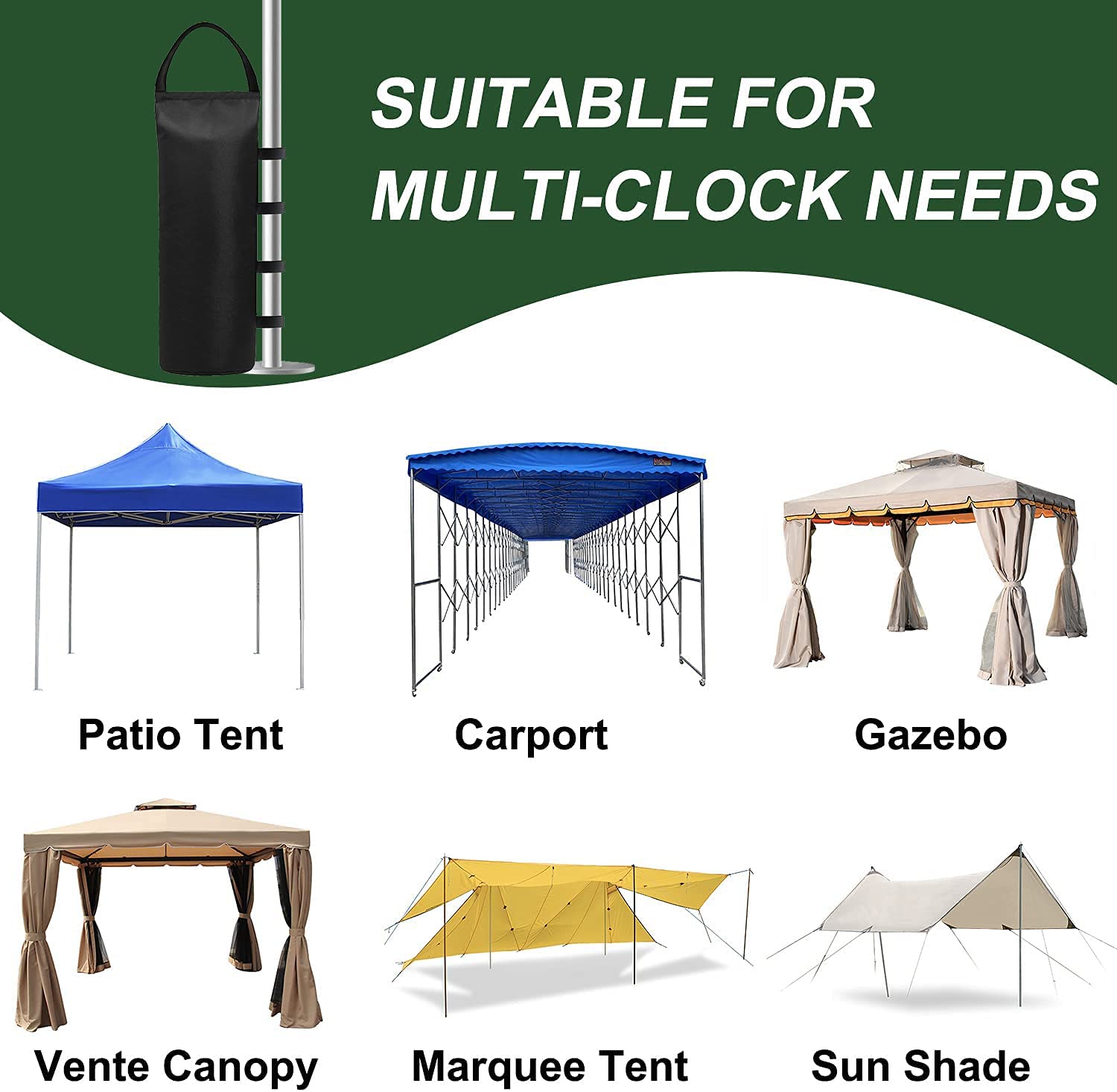 Heavy Duty 112 LBS Canopy Weights Sand Bags - Stabilize Pop Up Gazebo & Instant Canopies in Windy Conditions - Perfect for Outdoor Events, Weddings, and Beach Parties