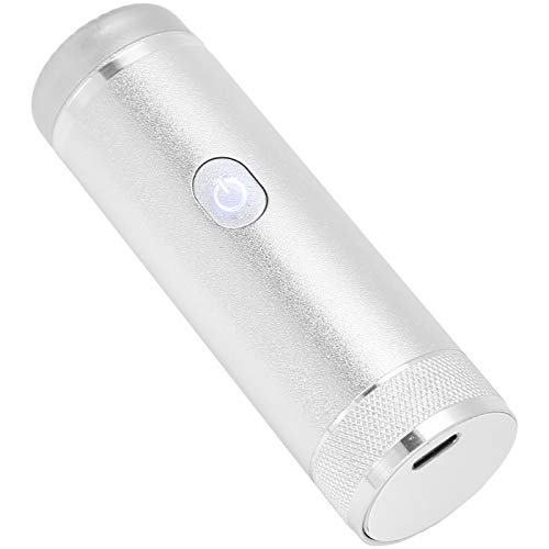 Premium Cordless Electric Trimmer & Shaver - Waterproof, Rechargeable, Washable with Detachable Cutter Head for Smooth Face Shaving - Ideal for Travel & Daily Grooming (Silver)