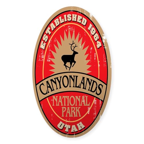 Clear - Canyonlands National Park Oval Sticker