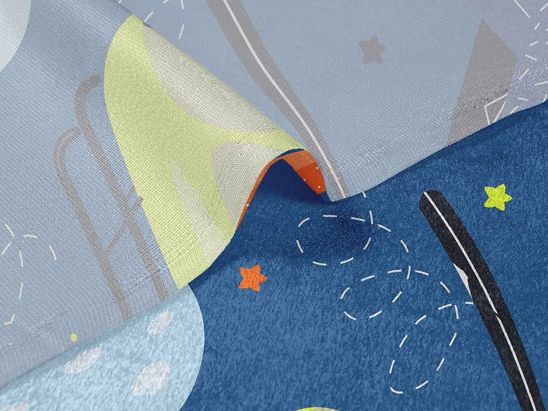 Velvet Blue Airplane Print Fabric by The Yard - 58 Inch Wide Soft Sewing Material for DIY Kids Clothing, Nursery Decor & Craft Projects | Perfect for Quilting, Dressmaking & Home Decor