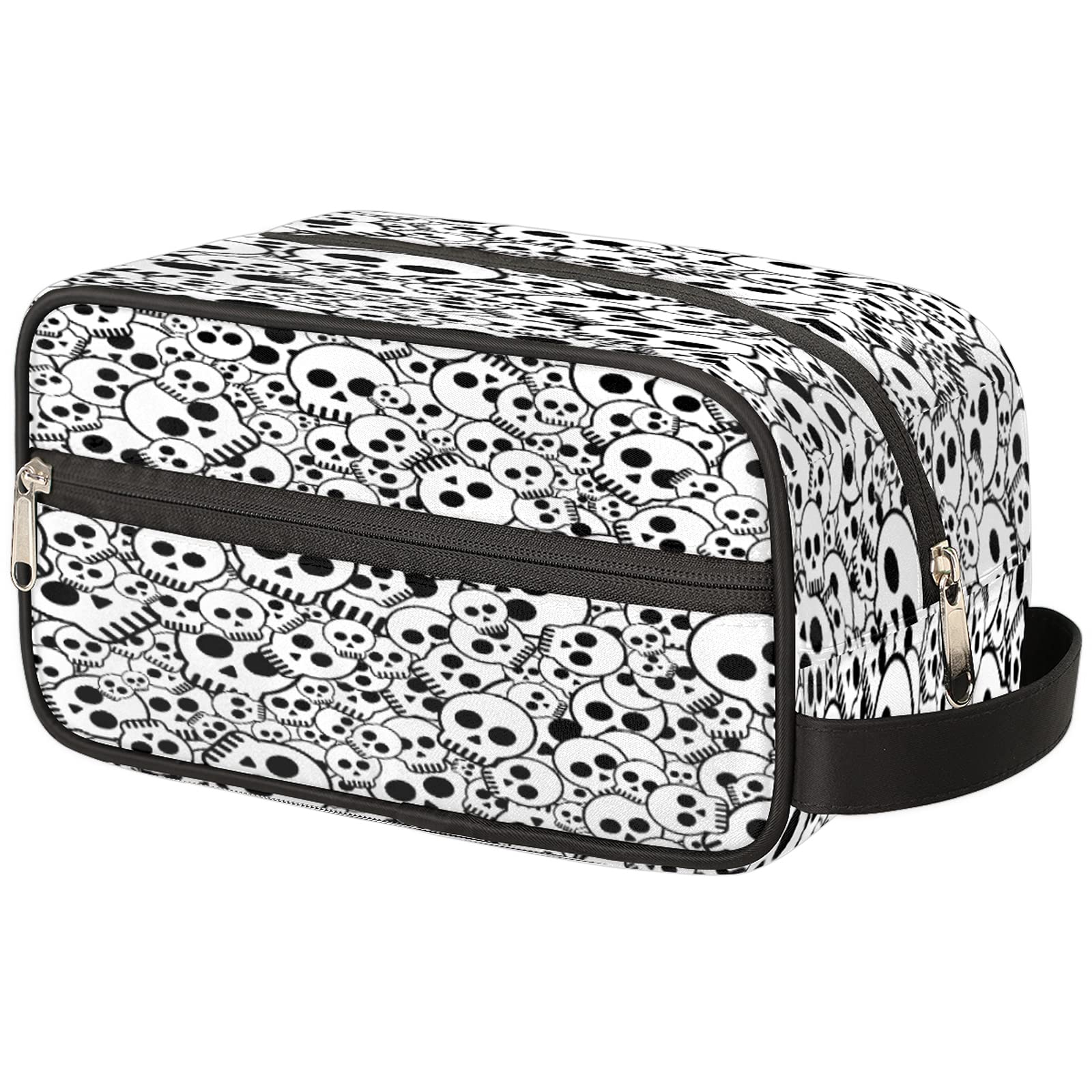 Pardick Skull Toiletry Bag - Waterproof Travel Organizer for Cosmetics & Shaving - Perfect for Camping & Gym