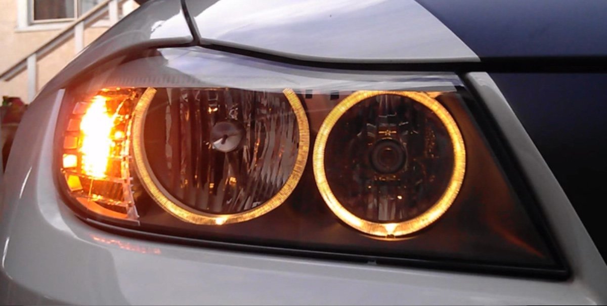 20W CREE LED BMW Angel Eyes Ring Marker Bulbs - Compatible with 2006-2012 E90 E91 3 Series - Bright White Halo Lights for Enhanced Visibility & Style - Perfect for Night Driving & Custom Car Upgrades