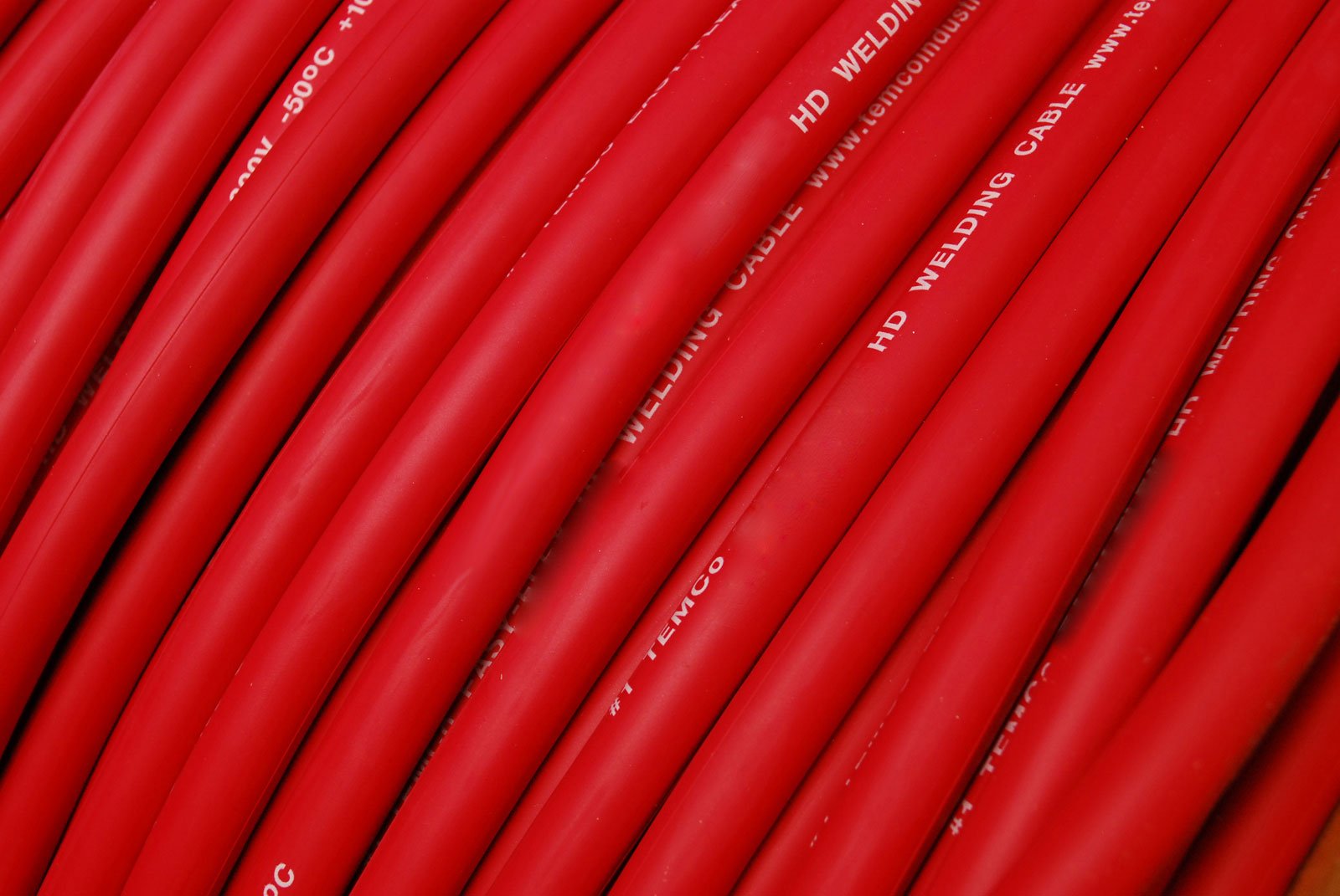 TEMCo WC0034-5 ft 1/0 Gauge AWG Welding Lead & Car Battery Cable Copper Wire RED | MADE IN USA | Heavy Duty Power Supply for Automotive, Marine & Industrial Applications