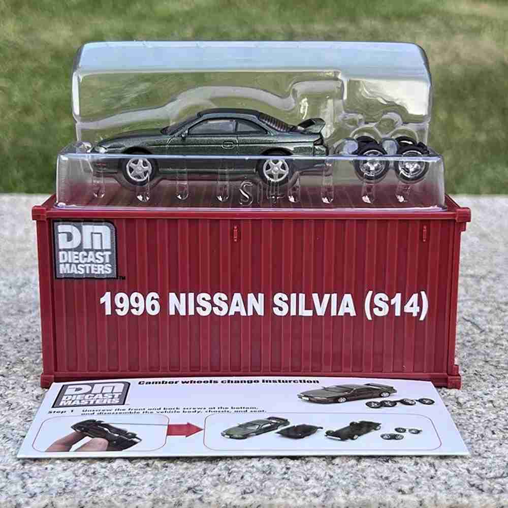 1:64 DieCast Nissan Silvia S14 S15 Model Car - Collectible Miniature Toy for Hobbyists & Car Enthusiasts | Perfect Gift for Birthday, Christmas & Display Collection | DM Container Brand