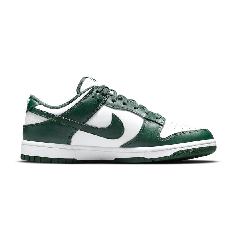 Nike Dunk Low Spartan Green Michigan State Sneakers - Men's Basketball Shoes for Casual Wear & Street Style