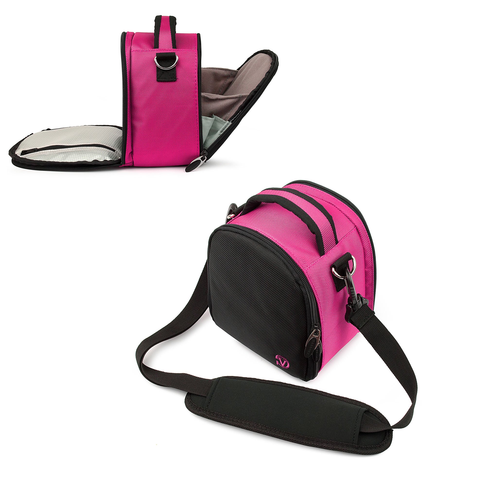 Vangoddy Magenta Hot Pink Laurel Luxury Camcorder & DSLR Accessories Kit - Compatible with Nikon, Canon, Sony, Pentax & More + 6