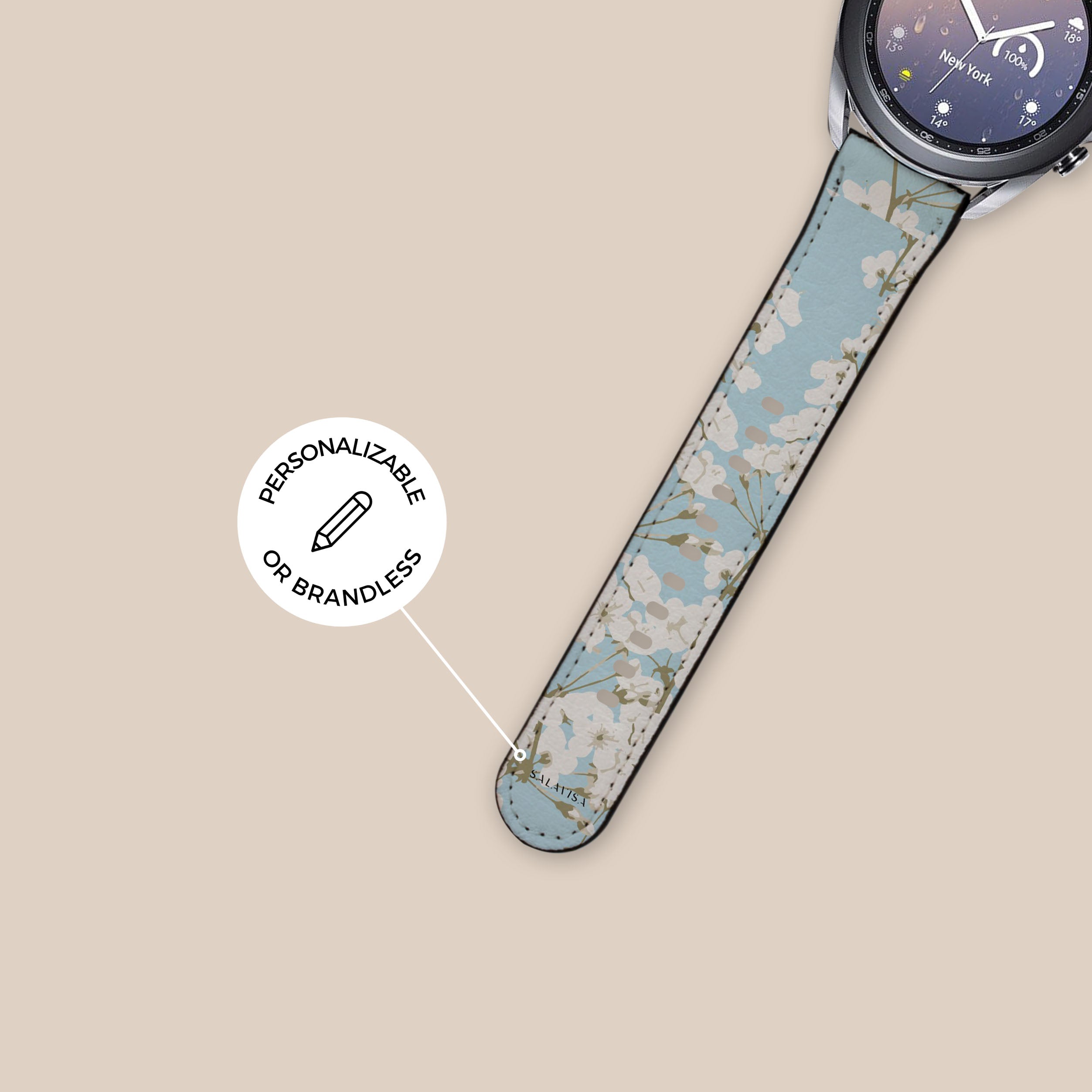 Premium Spring Apple Flower Galaxy Watch Band - Stylish & Durable Replacement Strap for Samsung Galaxy Watches - Perfect for Workouts, Daily Wear & Fashion Accessories