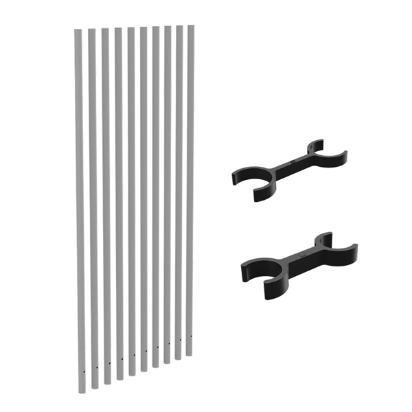 PIK PICKET KIT 1600H White Blade Pool Fence - Durable Safety Barrier for Inground & Above Ground Pools, Backyard Protection