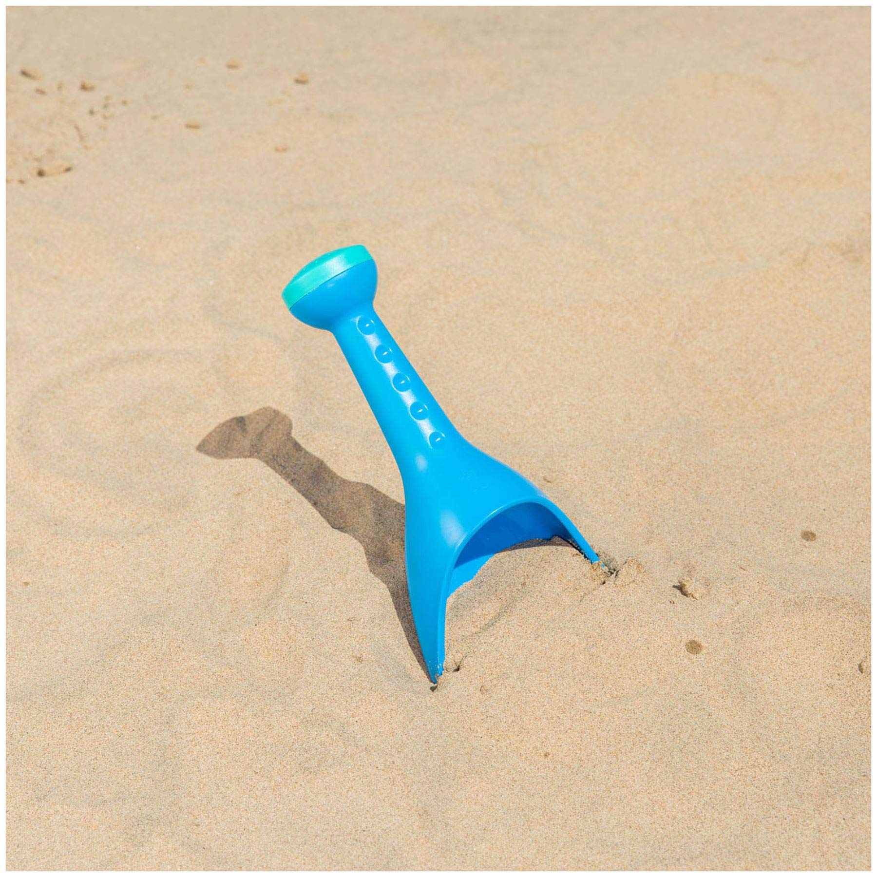 Hape E4050 Blue Beach and Sand Toys Set - Kids Rain Shovel for Outdoor Sand Play - Perfect for Beach, Backyard & Sandbox Activities