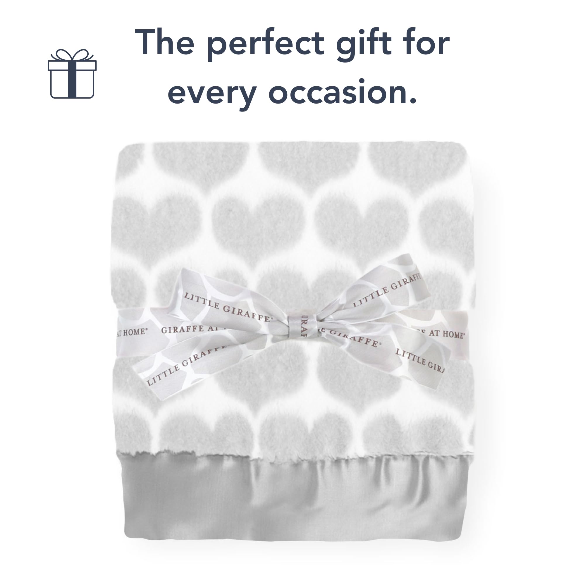 Little Giraffe Baby Blanket - Ultra Soft Luxury Blanket with Satin Trim - Perfect for Strollers, Swaddling & Newborn Essentials - Ideal Baby Shower Gift - 29
