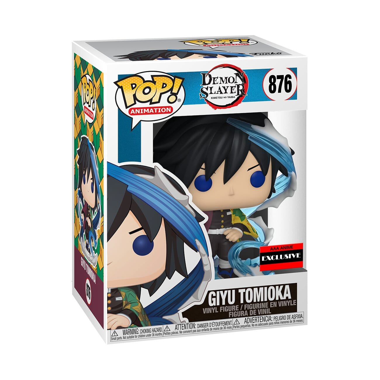 Funko Pop! Giyu Tomioka Demon Slayer Anime Figure - Collectible Vinyl Toy for Fans, Perfect for Display & Anime Decor