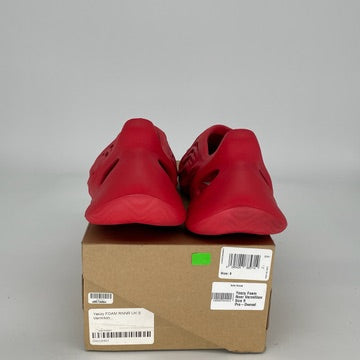 Adidas Yeezy Foam RNNR Vermilion - Men's Size 9 Sneakers (GW3355) | Comfortable Slip-On Shoes for Running, Gym & Casual Wear