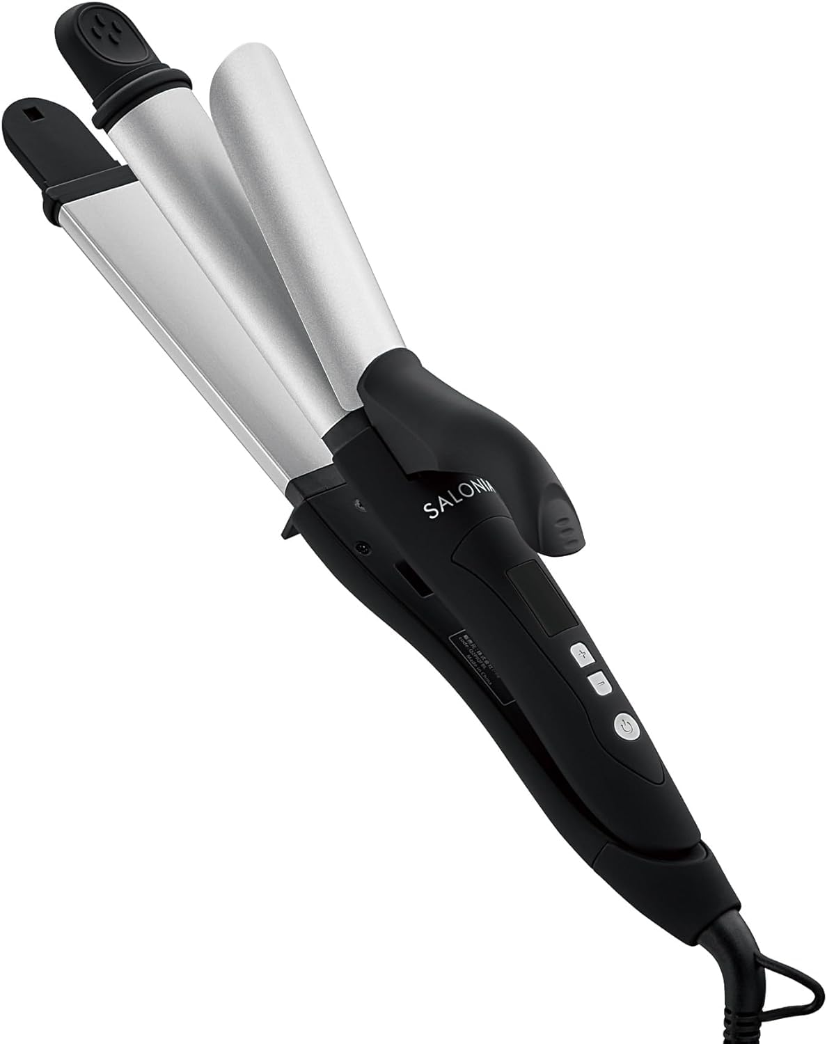 Salonia Professional Two-Way Iron Barrel Curling Iron 1oz - Perfect for Creating Salon-Quality Waves & Curls at Home or Professional Styling