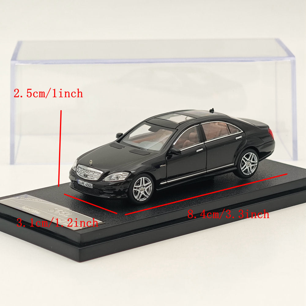 1/64 Scale Mercedes Benz S65L V12 Black Sedan Diecast Model Car - Collectible Sports Car for Display, Gifts & Car Enthusiasts
