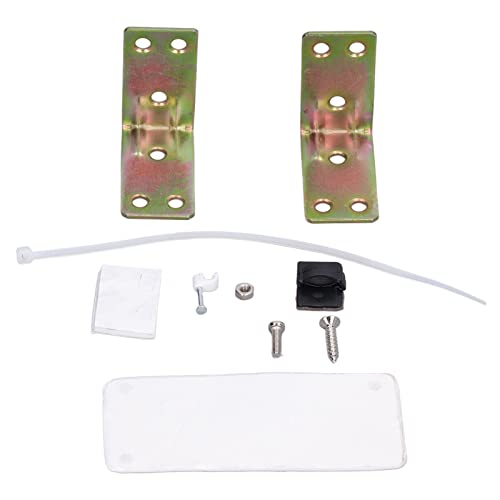 Alloy Steel Garage Door Controller Mounting Kit - Heavy Duty Firm Structure with Stickers & Wire for Easy Installation - Perfect for Home Garage Organization & DIY Repairs