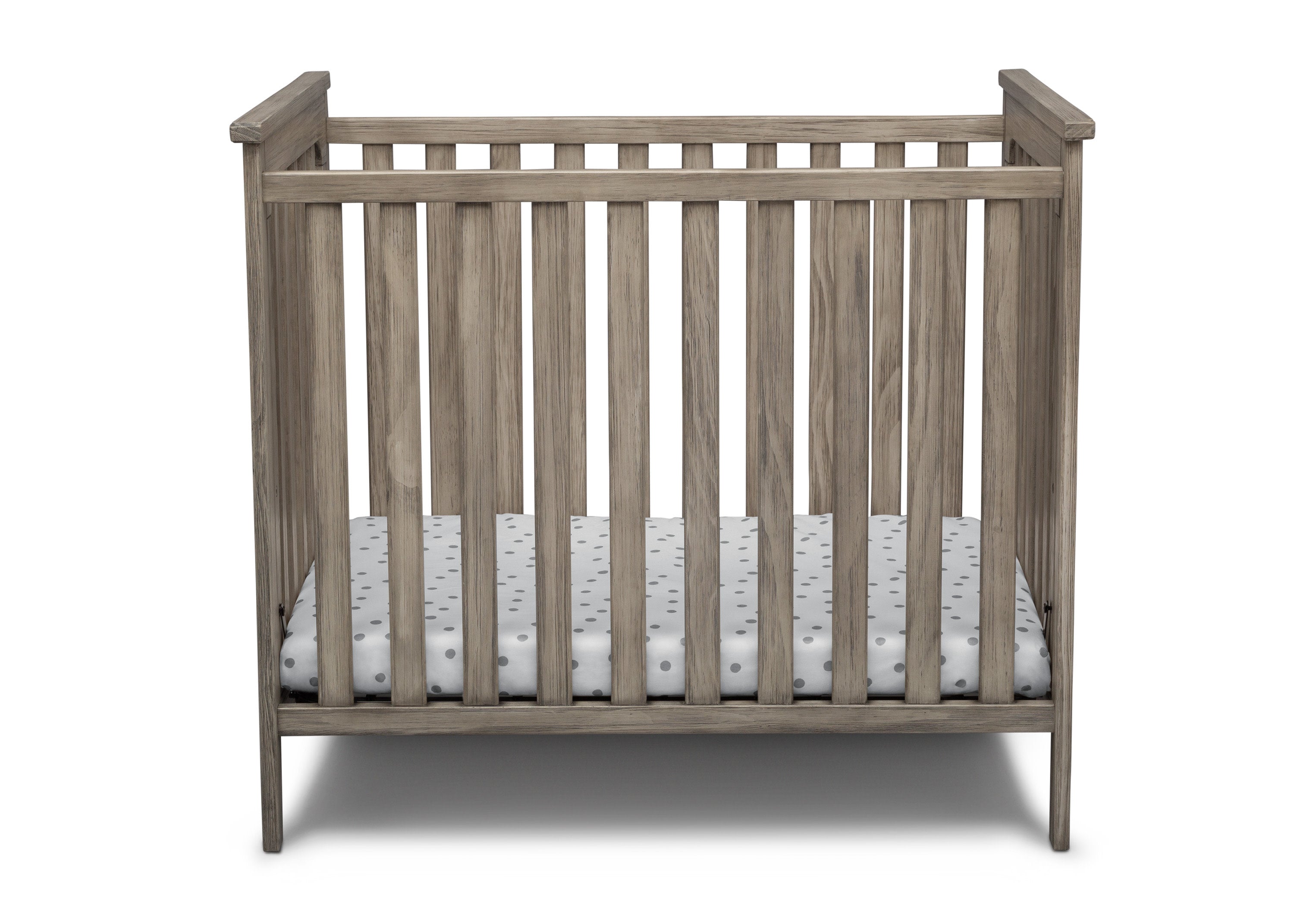 Monterey Mini Crib with Mattress - Compact Baby Bed for Small Spaces | Perfect for Nursery, Bedroom & Travel