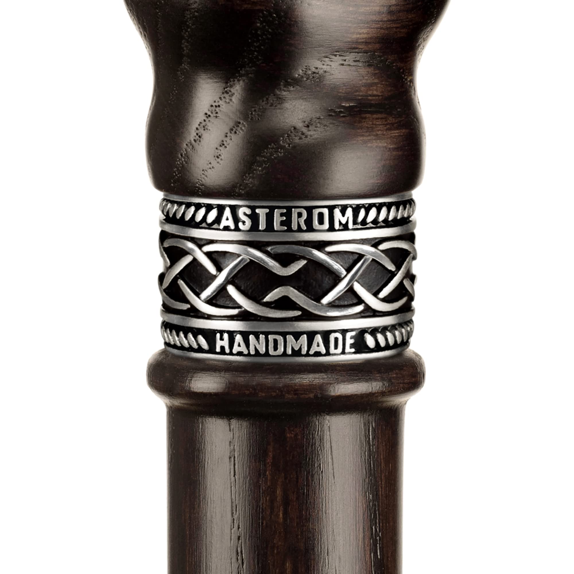 Stylish Handmade Wooden Walking Cane for Men - Wolf Design Fashionable Walking Stick - Perfect for Hiking, Travel & Everyday Use