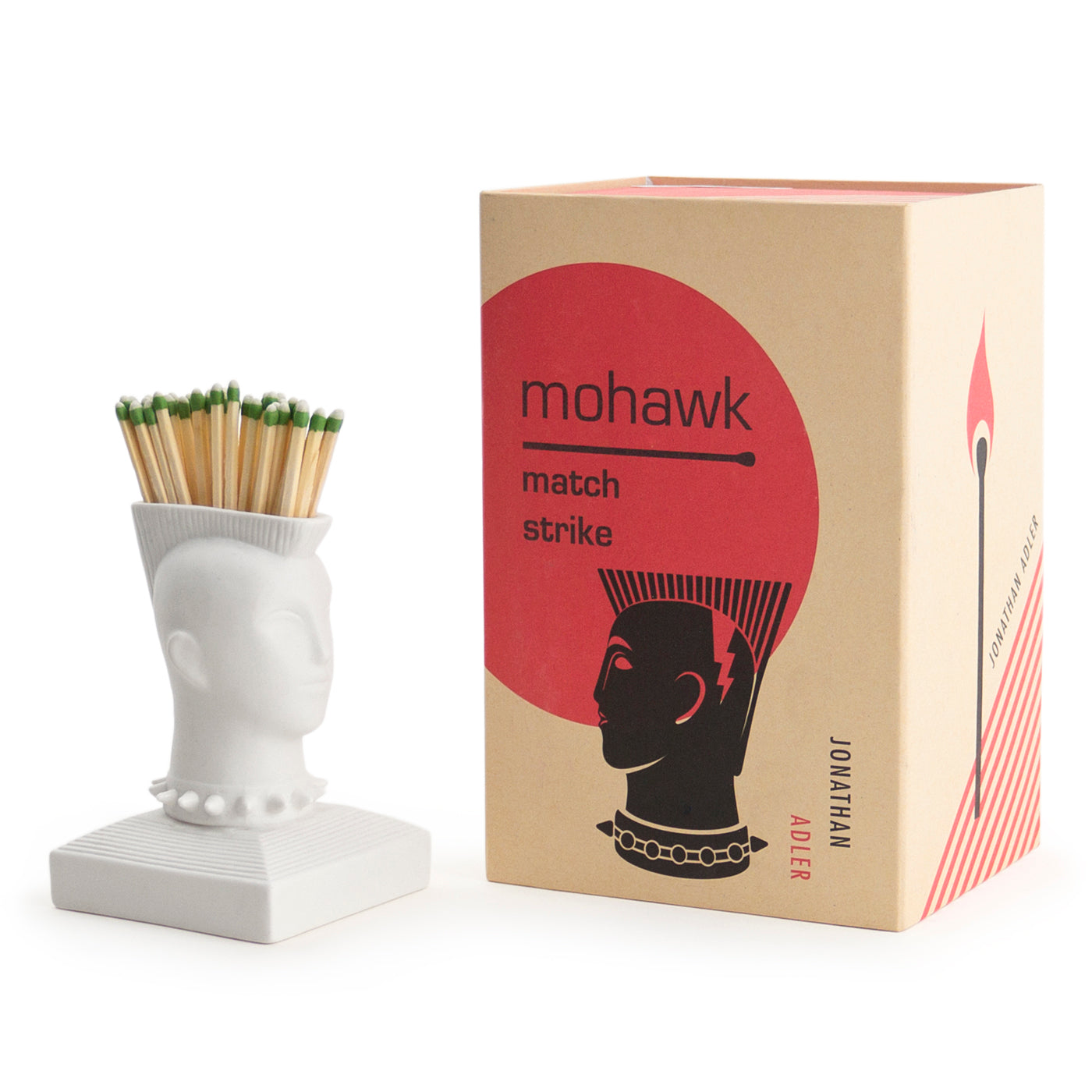 Premium Mohawk Match Strike Fire Starters - Waterproof & Windproof Survival Matches for Camping, Hiking, and Emergency Kits