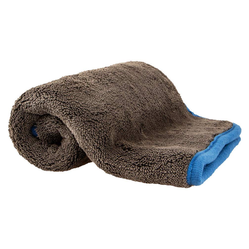 Wakauto Premium Microfiber Car Wash Towels - Super Absorbent Thick Drying & Detailing Cloth for Car Cleaning, Polishing & Buffing (Blue) - Ideal for Car Washing, Waxing & Detailing at Home or Professional Auto Shops