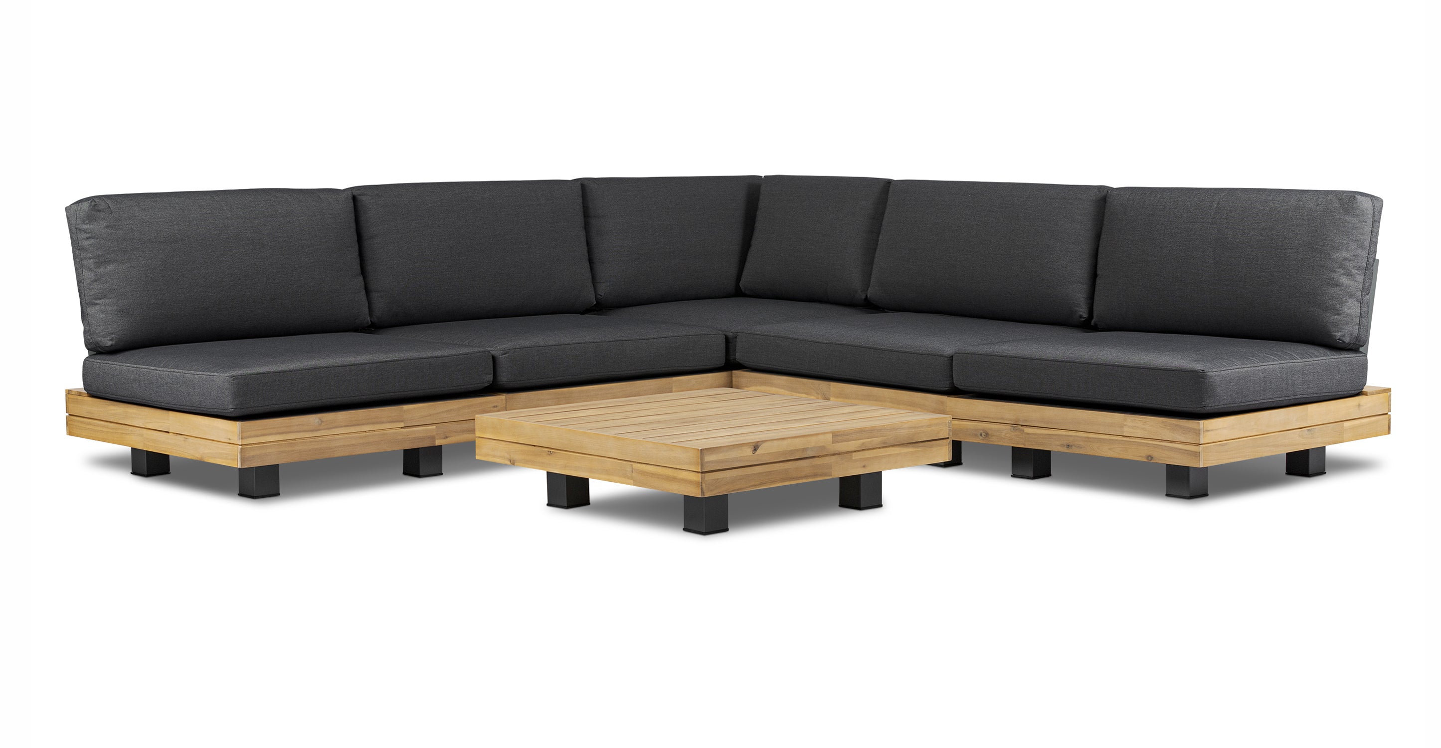 Celenza Modular Full Corner Sectional Sofa Set with Coffee Table - Modern L-Shaped Couch for Living Room, Family Room & Home Theater - Comfortable & Stylish Furniture for Relaxing & Entertaining