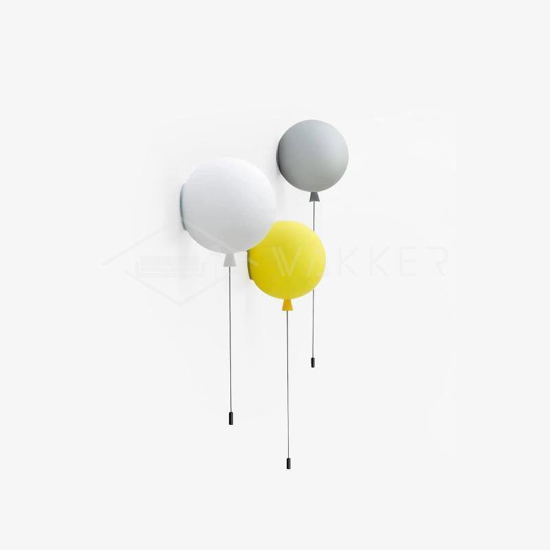 Balloon Dream Wall Light - LED Night Light for Kids Room, Nursery Decor, Birthday Party - Soft Glow Bedside Lamp for Bedroom, Living Room