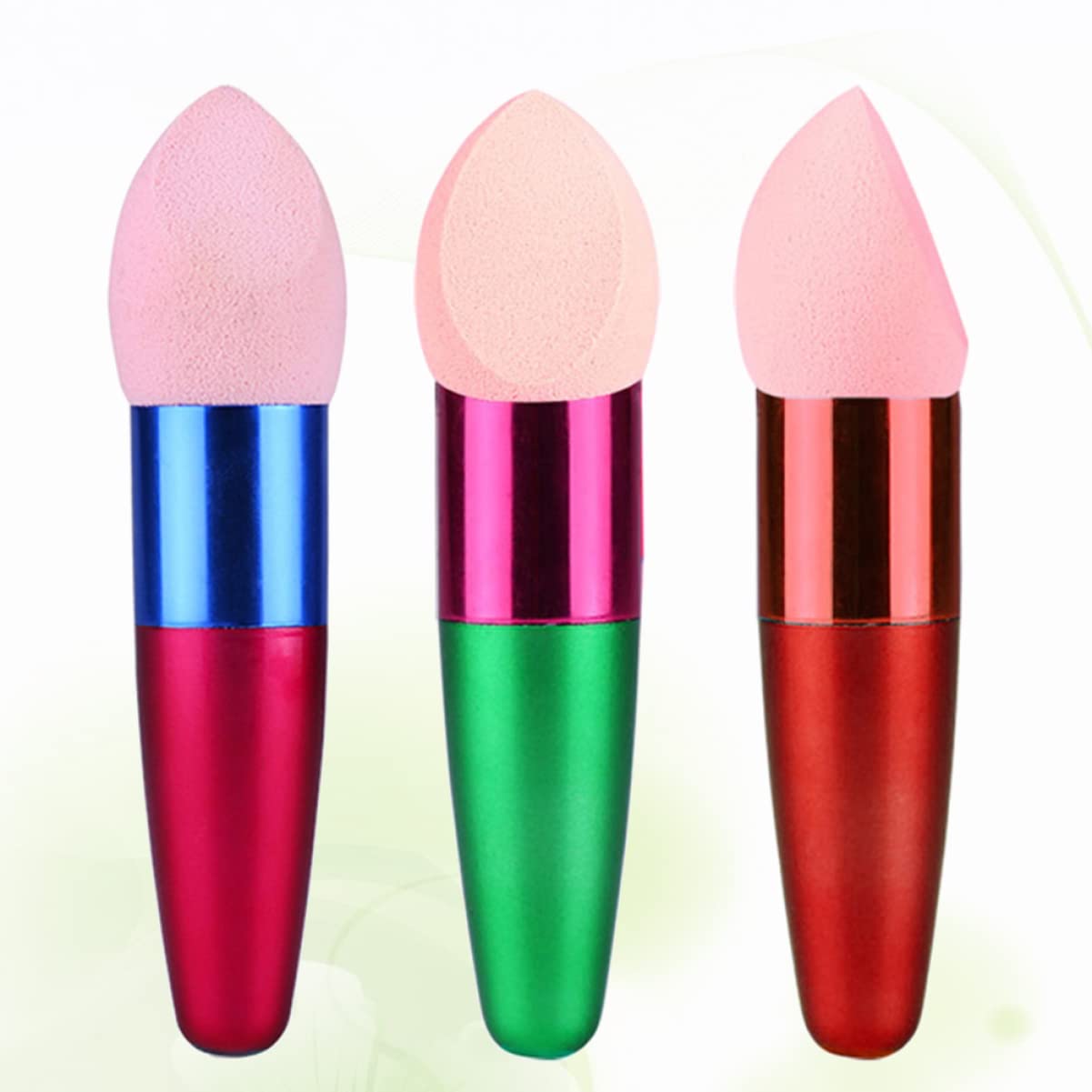 Beaupretty 6 Pcs Makeup Sponge Sticks - Soft Blending Sponge Applicators for Foundation, Concealer & Blush - Pink Makeup Sponges for Flawless Face Makeup - Perfect for Daily Use & Professional Makeup Artists