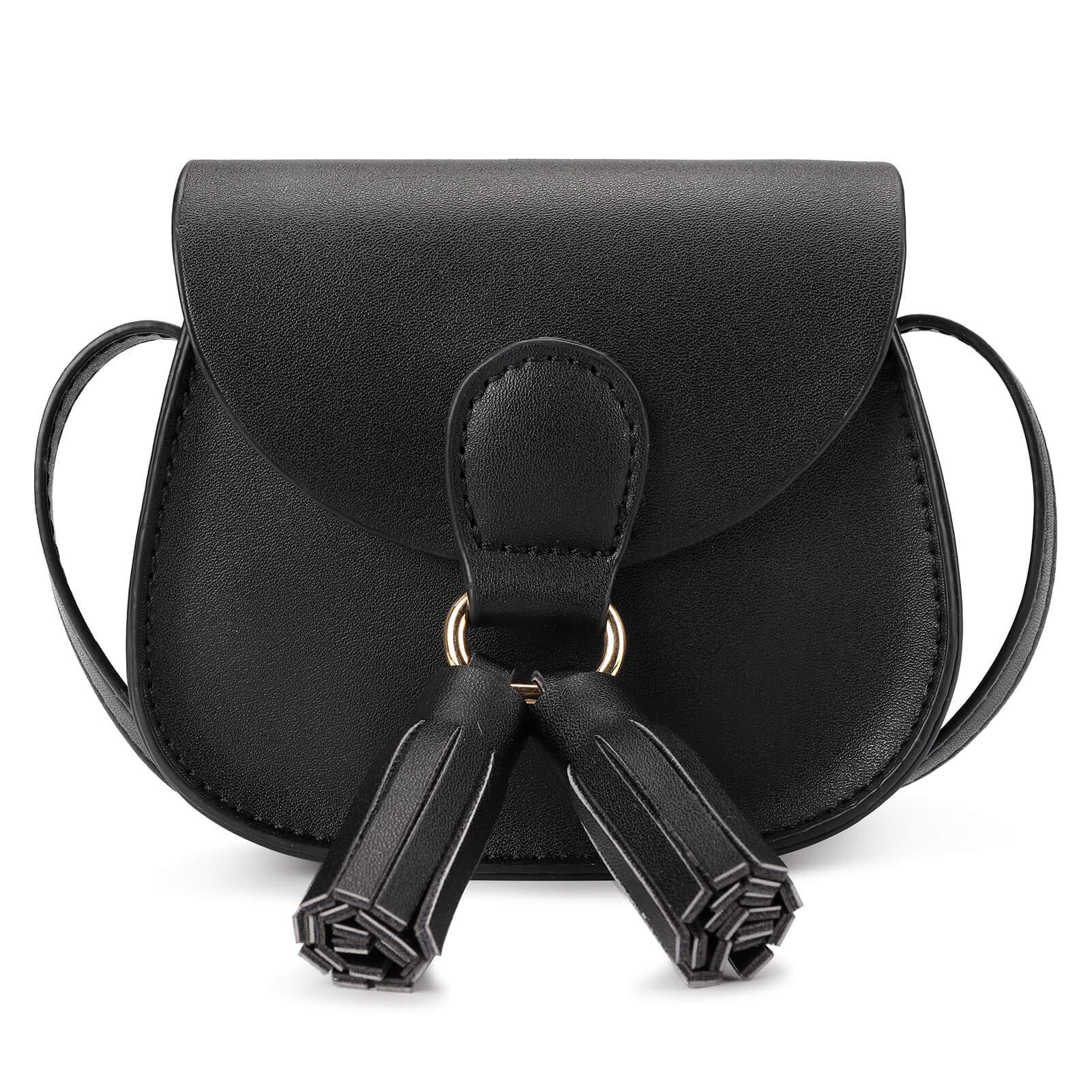 Mibasies Kids Purse for Little Girls - Toddler Crossbody Bag with Tassel | Cute Fashion Accessory for Birthday Gifts, Playdates & Dress-Up