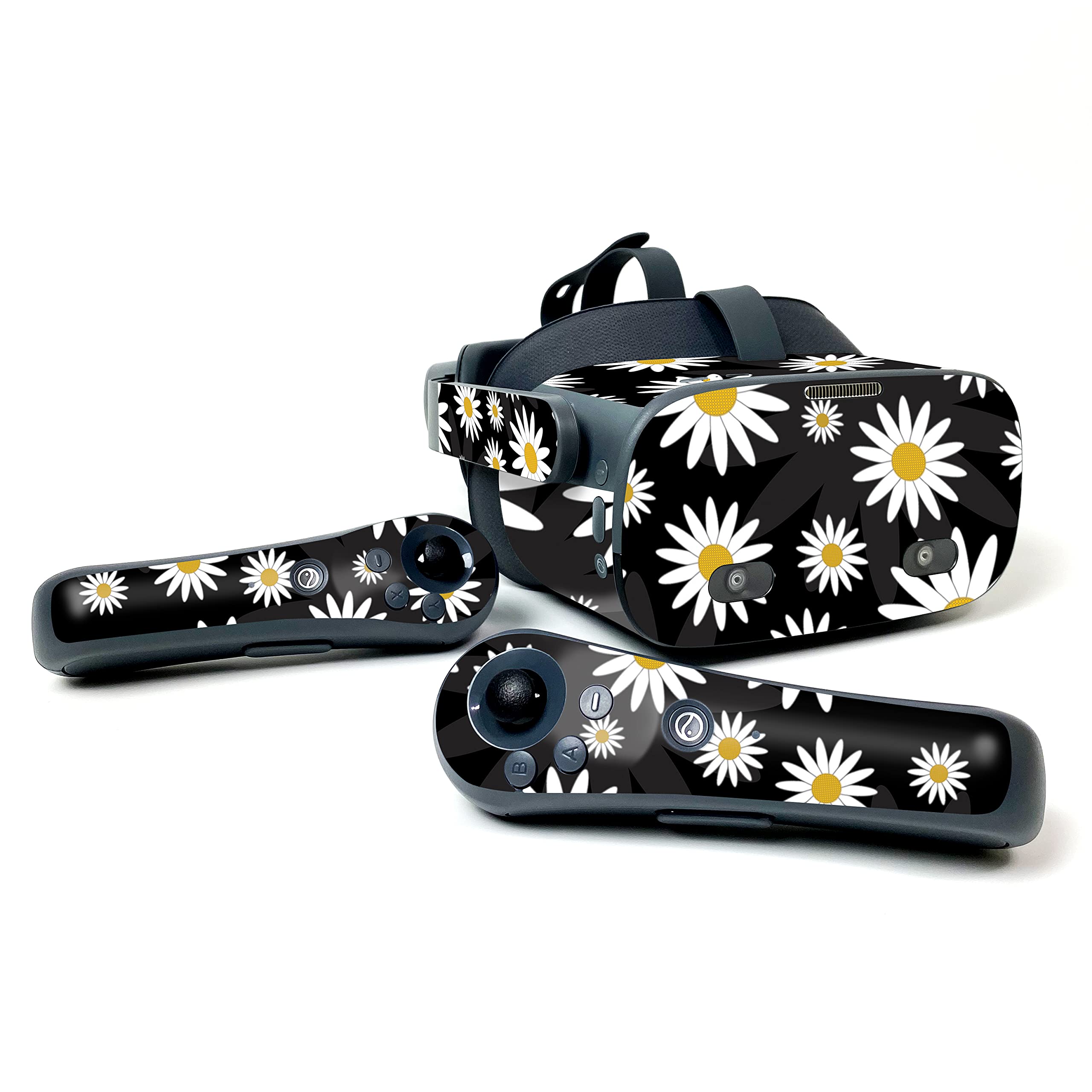 MightySkins Vinyl Decal Wrap Cover for Pico Neo 2 Eye VR Headset - Daisies Design | Protective & Durable Skin | Easy to Apply & Remove | Made in USA | Perfect for Gaming, VR Enthusiasts & Customization Lovers