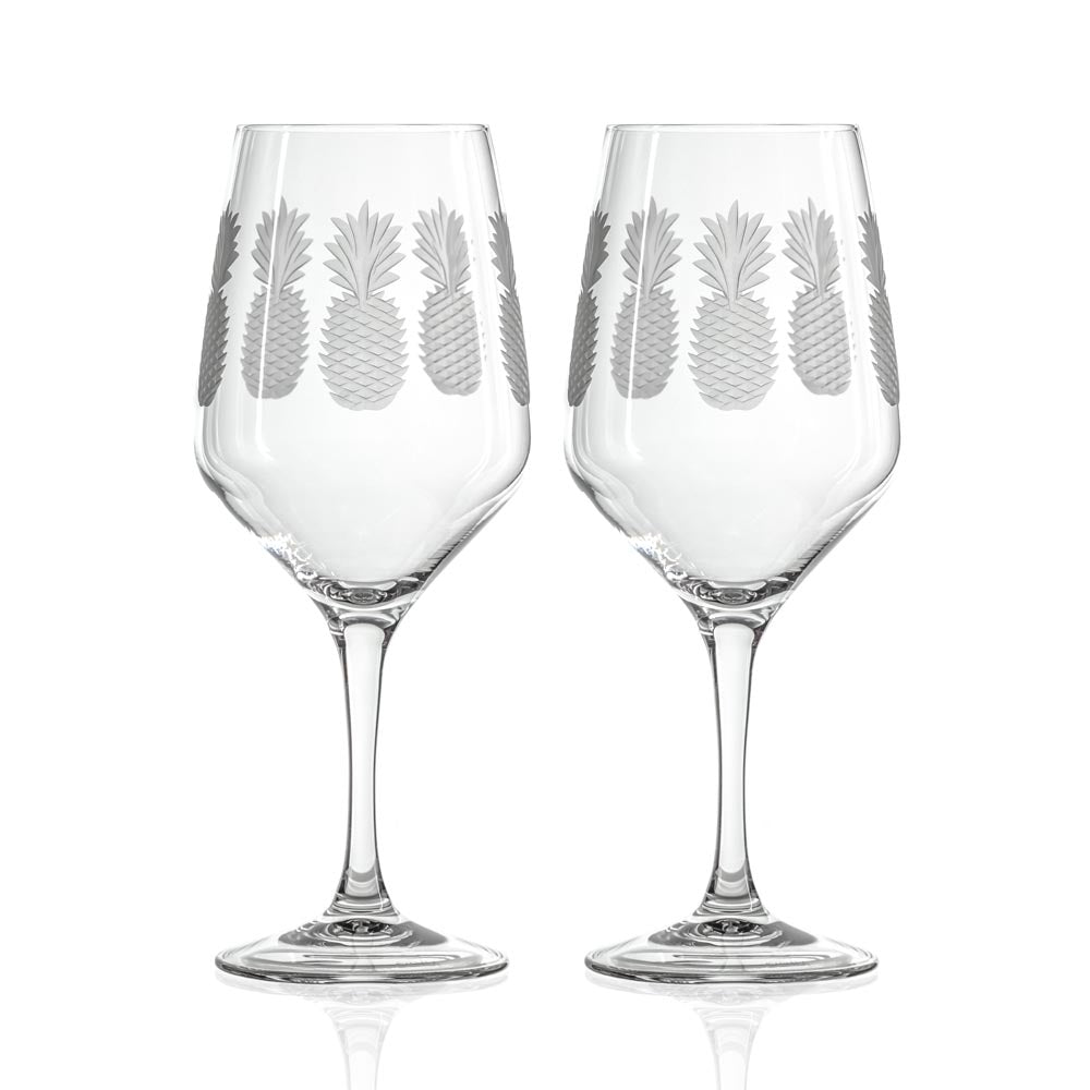 Premium 19.5oz All-Purpose Wine Glasses Set of 2 - Perfect for Pineapple Cocktails, White & Red Wine, Juice - Ideal for Parties, Weddings & Home Entertaining