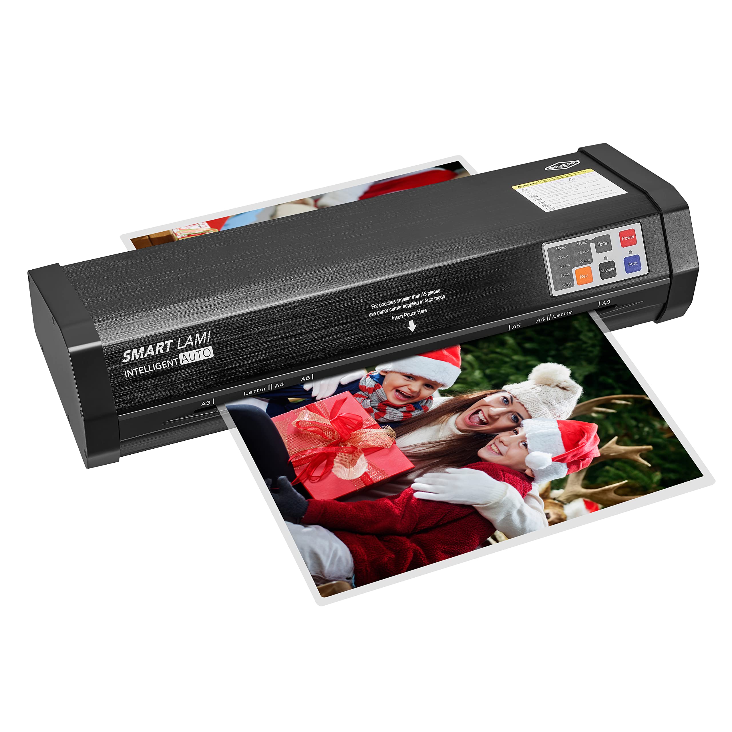 SINCHI Auto Sense 13-inch Thermal Laminator Machine - 3-10 mil Lamination, 50-Second Warm Up, 40 Inches/Minute, Jam-Free Heavy Duty Design - Perfect for Office, School, Home & Craft Projects (11x17 Inches)