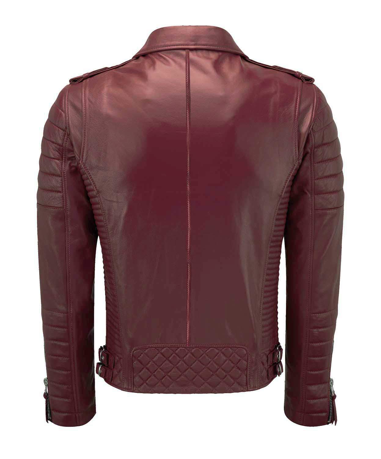 Genuine Lambskin Leather Jacket for Men - Motorcycle Biker Jacket BN 102 | Premium Men's Leather Coat for Riding, Casual Wear & Outdoor Adventures