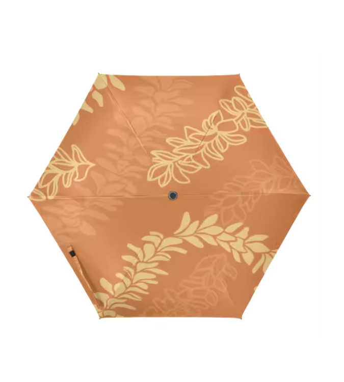 Pua Melia Alani Compact Folding Umbrella - Windproof Travel Umbrella for Men & Women - Perfect for Rainy Days, Commuting, and Outdoor Activities