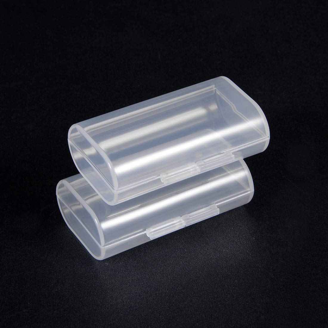 uxcell 10 Pcs Transparent AA Battery Storage Case Holder - 2 x AA Battery Capacity - Perfect for Organizing Home, Office, and Travel Essentials
