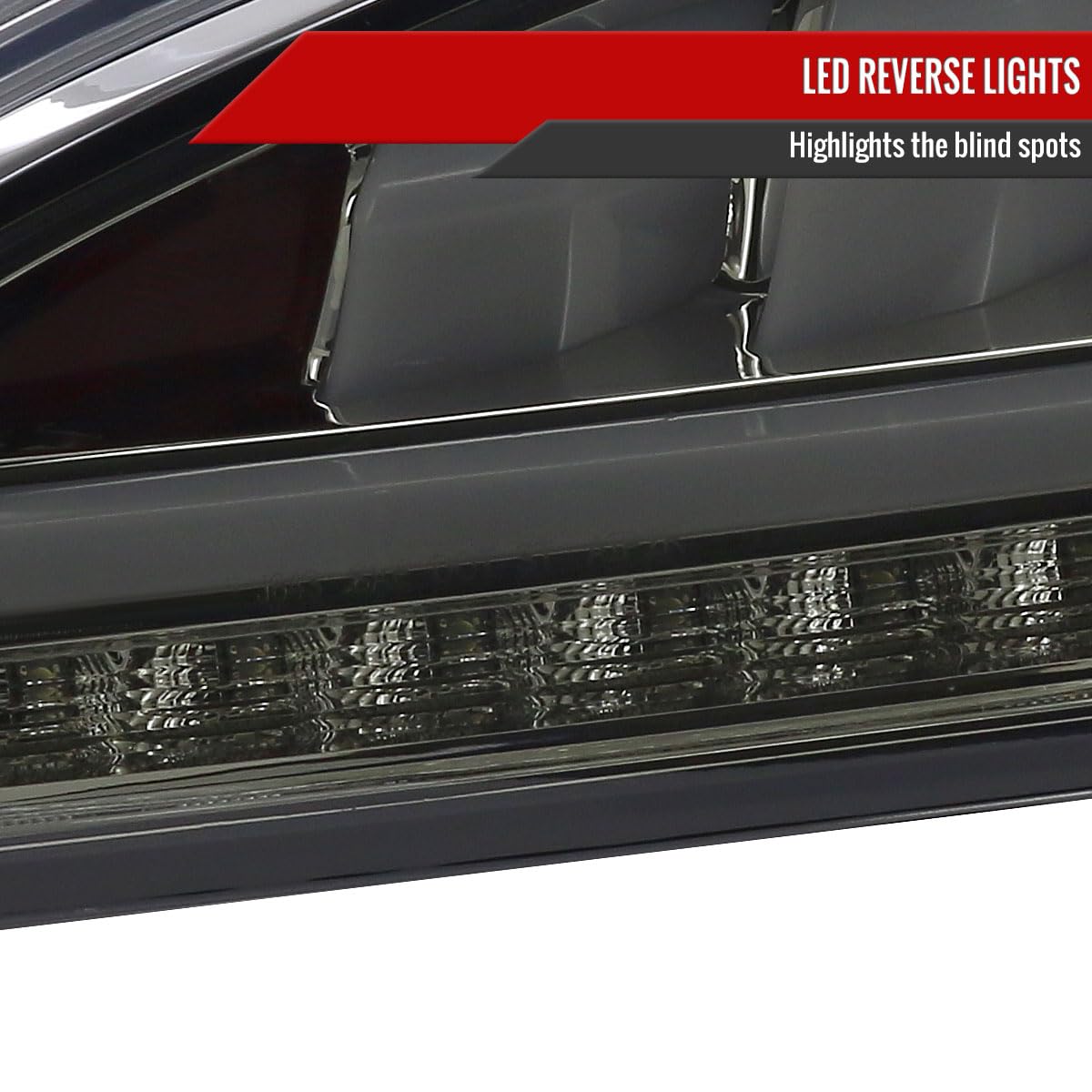 Smoke LED Sequential Tail Lights & Brake Lamps for 2010-2016 Hyundai Genesis Coupe 2 Door - Enhanced Visibility & Style for Night Driving & Car Shows