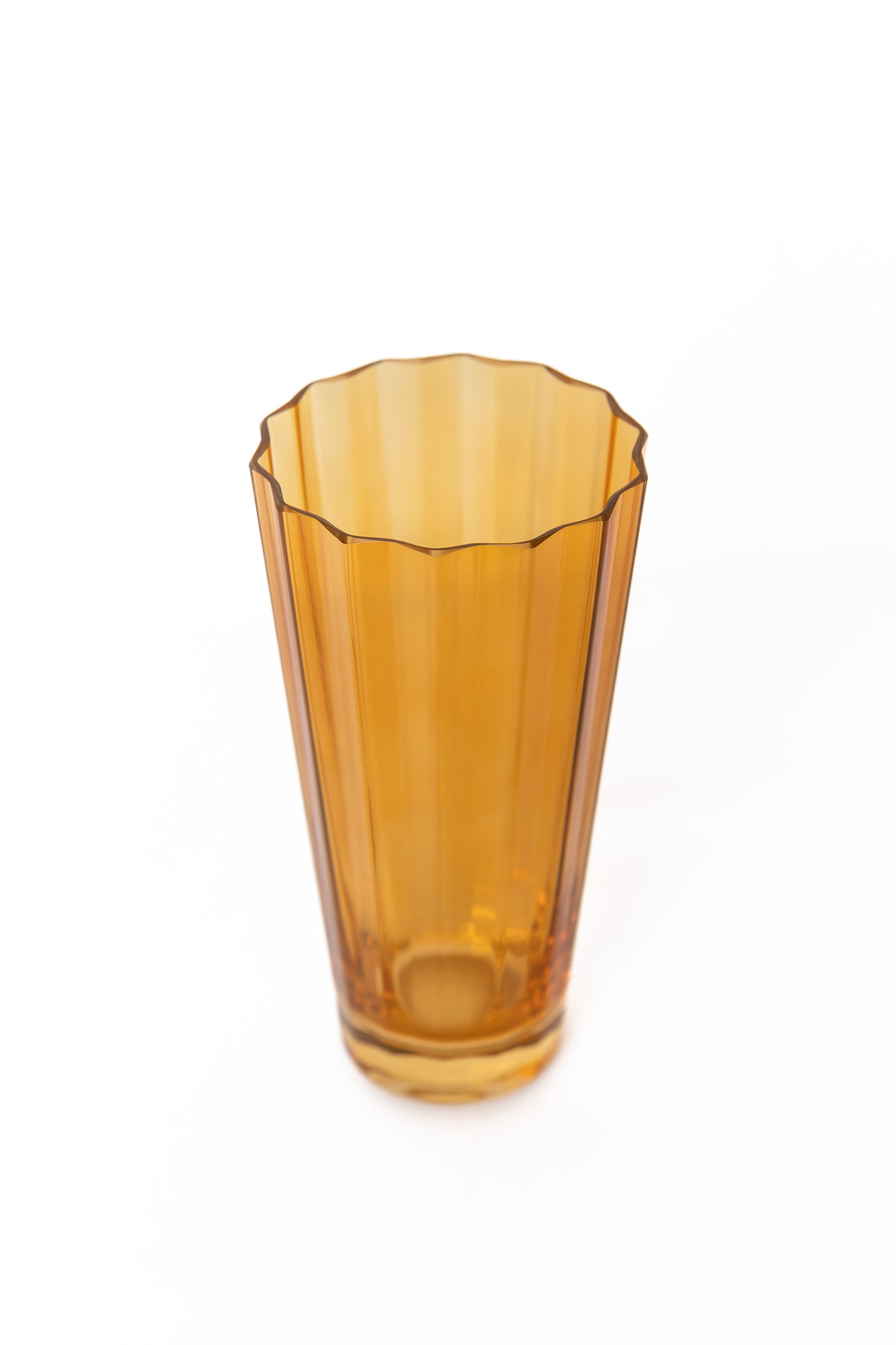 Estelle Colored Sunday Highball Glasses - Set of 2 Butterscotch - Perfect for Cocktails, Iced Coffee & Entertaining