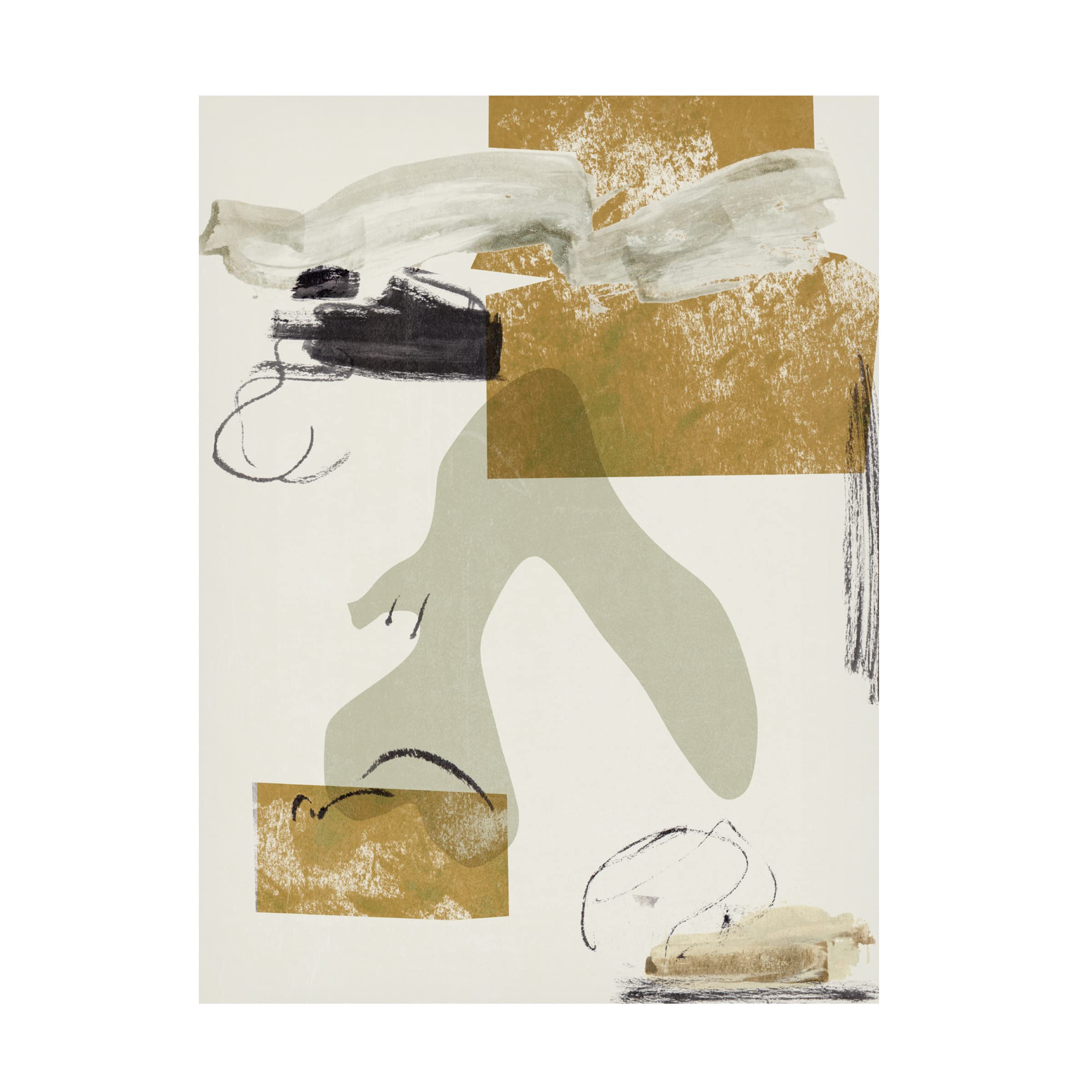 Trademark Fine Art 'Over The Line I' Canvas Wall Art by Melissa Wang - Modern Abstract Painting for Living Room, Bedroom & Office Decor