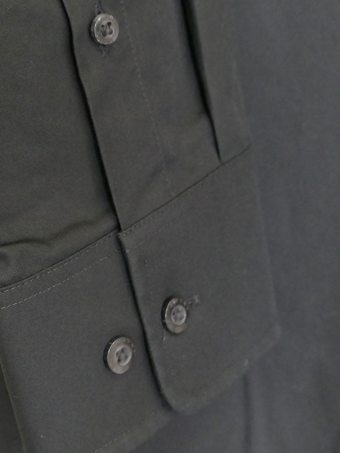 Ariat Men's Wrinkle-Free Solid Black Dress Shirt - Perfect for Office, Business Casual & Formal Occasions