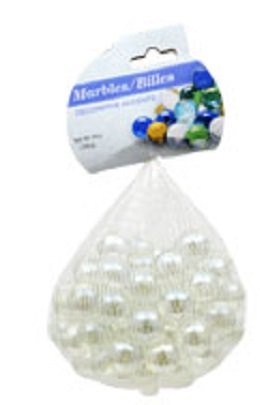 Clear Round Glass Floral Marbles - 14 oz Bag for DIY Crafts, Home Decor, Vase Fillers & Wedding Centerpieces