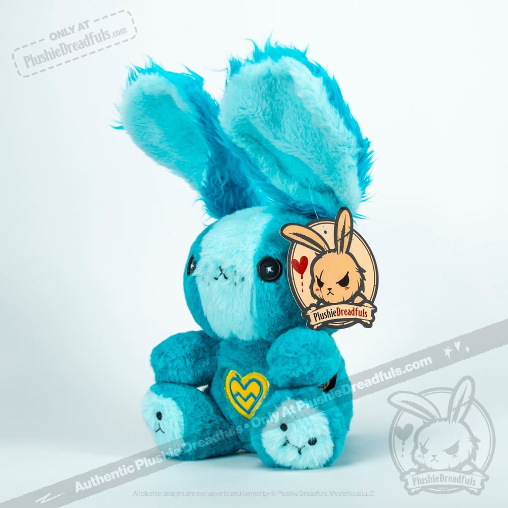 Plushie Dreadfuls PCOS Awareness Rabbit - Soft Stuffed Animal Toy for Women & Girls | Comfort Gift for PCOS Support, Anxiety Relief & Cuddling