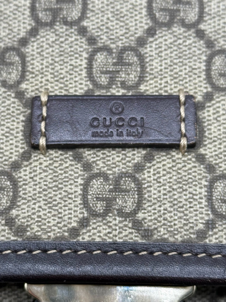 Gucci Supreme Medium Unisex Backpack - Tan Coated Canvas Travel Backpack for Men & Women | Perfect for School, Work & Outdoor Adventures