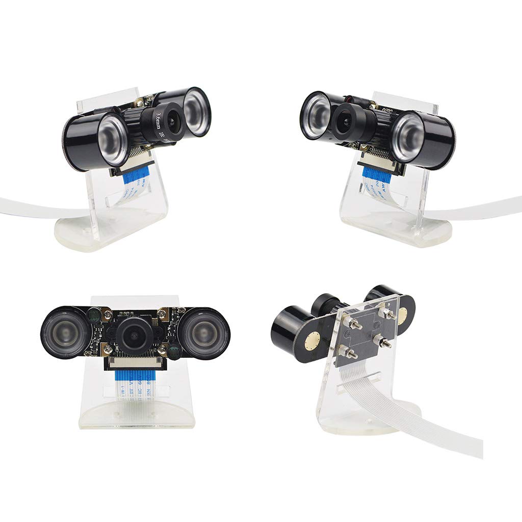 7-in-1 Adjustable Night Vision Camera Module Kit for Raspberry Pi - Perfect for DIY Security Systems, Home Surveillance, and STEM Projects
