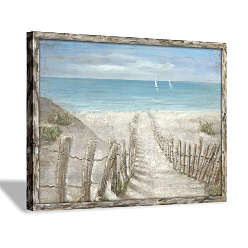 Beach Fence Path(framed, Wood)