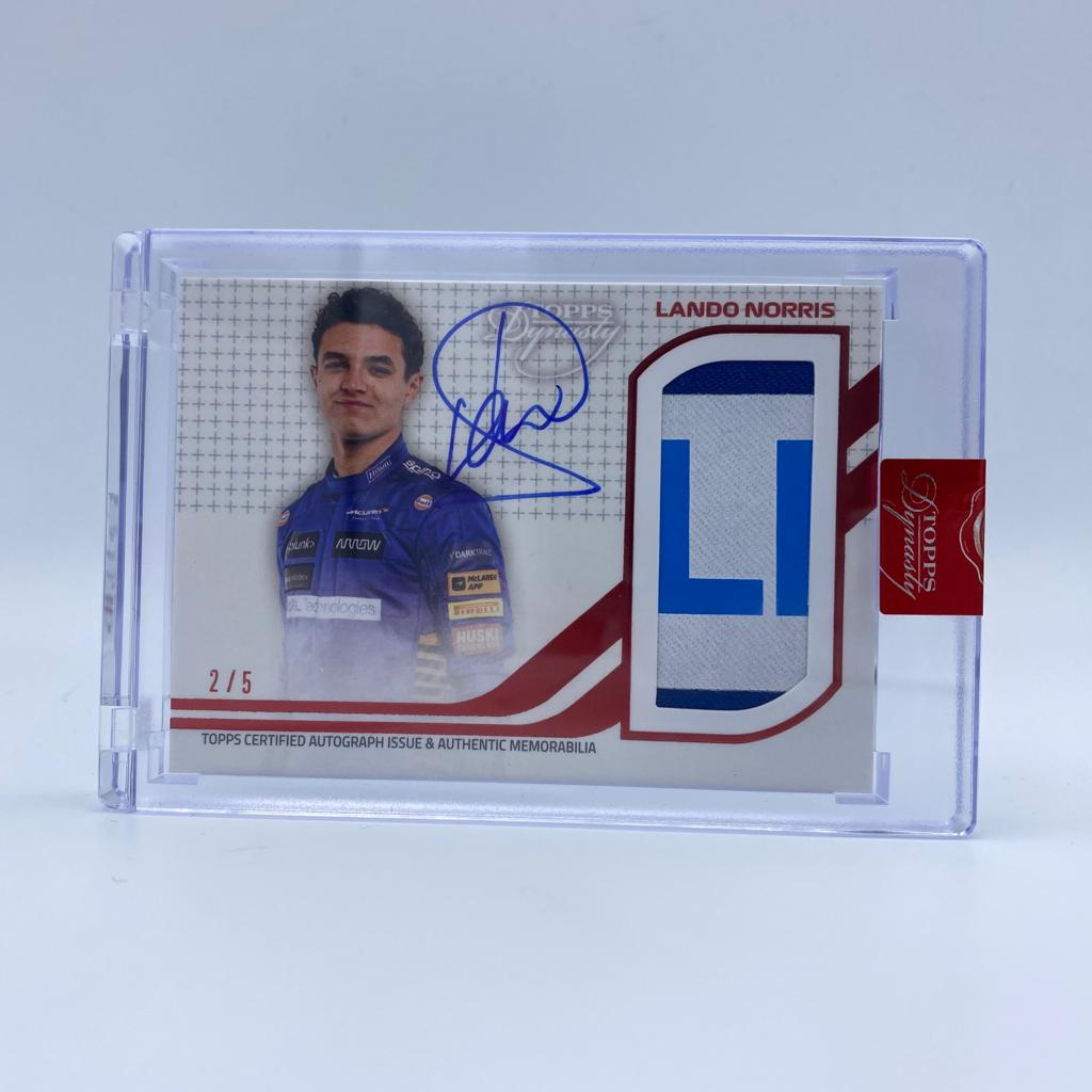 Lando Norris McLaren #4 Dynasty Autograph Patch Card - Limited Edition Collectible for Racing Fans & Memorabilia Enthusiasts - Perfect for Display, Gifts, and Sports Collections