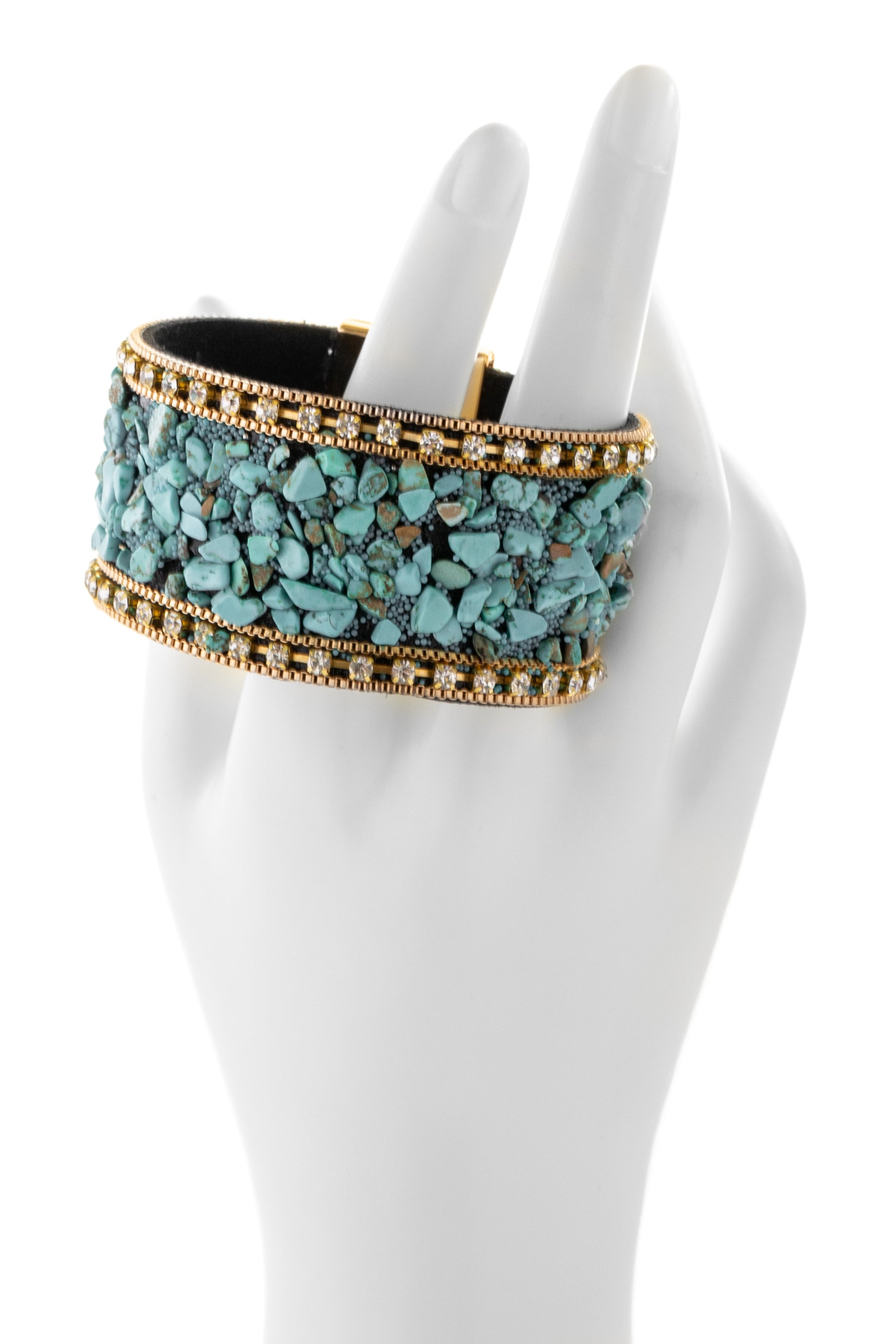 Stylish Gravel Beaded Bracelet for Women - Handmade Natural Stone Jewelry - Perfect for Boho Fashion, Yoga & Everyday Wear