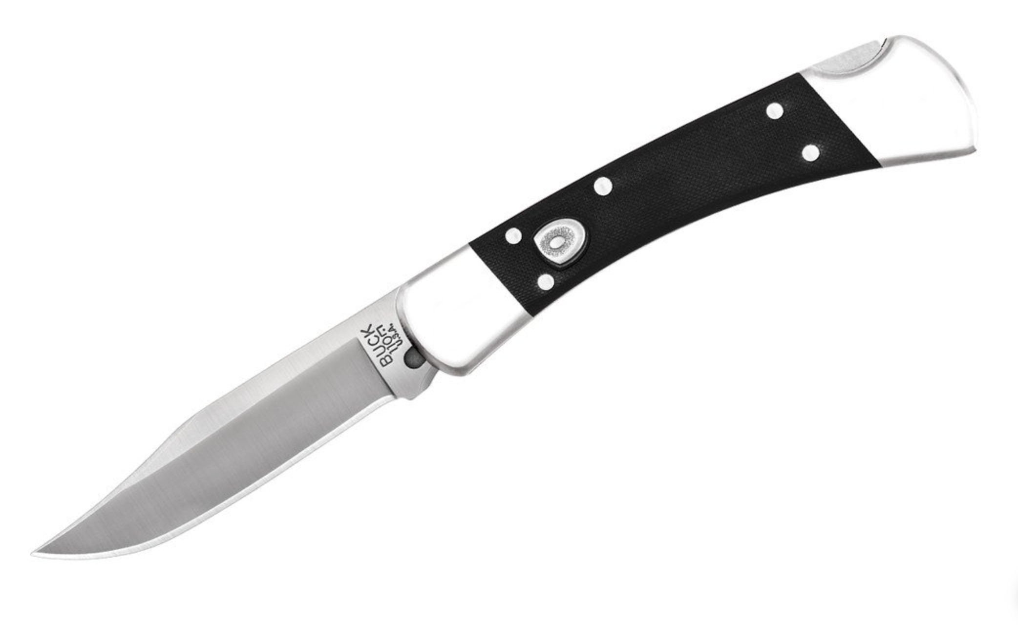 Buck 110 Automatic Elite Folding Knife - Black G10 Handle, 420HC Stainless Steel Blade - EDC, Outdoor Camping & Hunting Gear