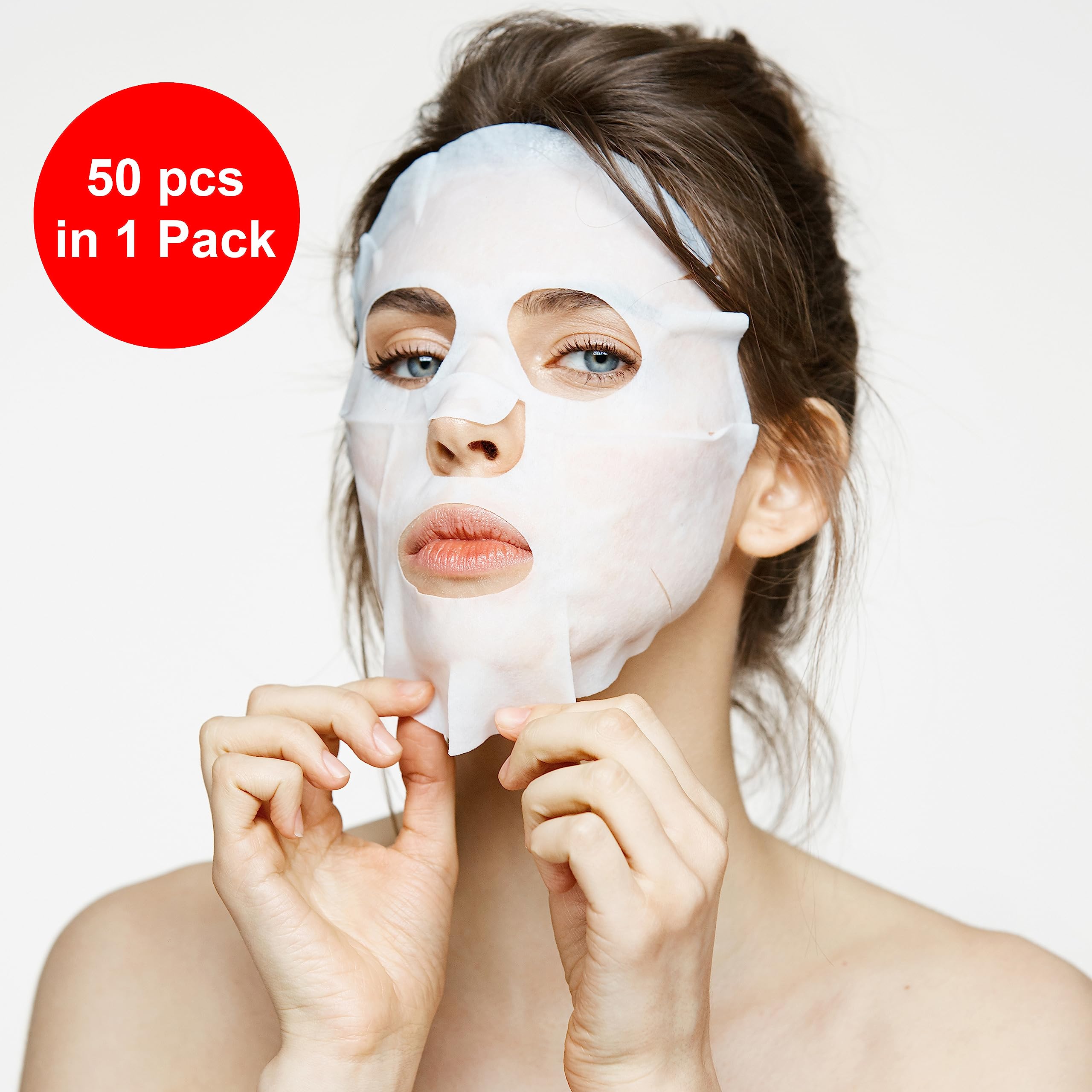 FEMISTA Disposable Non-Woven Facial Tissues for Skincare - 100 Count Premium Soft Makeup Remover Wipes for Cleansing, Moisturizing, Brightening & Tightening Skin | Ideal for Daily Face Care, Spa Treatments & Travel Essentials