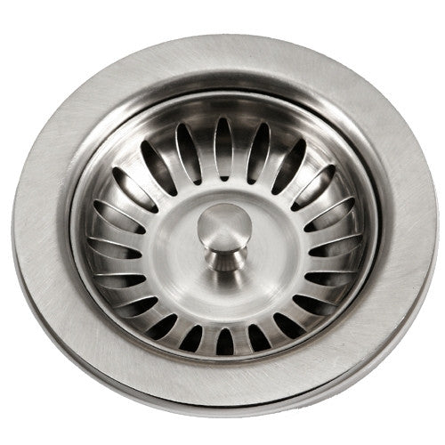 3.5 Inch Stainless Steel Kitchen Sink Drain Strainer - Heavy Duty Mesh Filter for Food Waste, Hair & Debris - Perfect for Home, Restaurant & RV Use